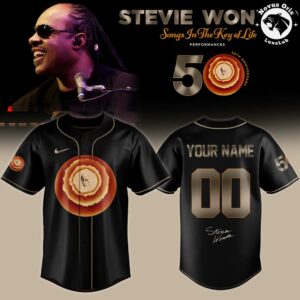 Stevie Wonder Songs in the Key of Life 50th Anniversary Baseball Jersey 8