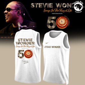 Stevie Wonder Songs in the Key of Life 50th Anniversary Basketball Jersey