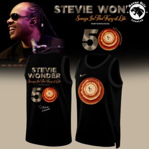 Stevie Wonder Songs in the Key of Life 50th Anniversary Basketball Jersey 4