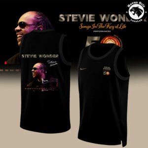 Stevie Wonder Songs in the Key of Life 50th Anniversary Basketball Jersey 6