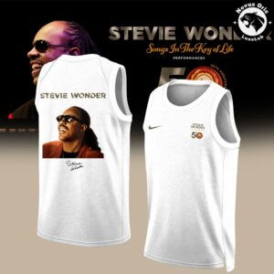 Stevie Wonder Songs in the Key of Life 50th Anniversary Basketball Jersey 7