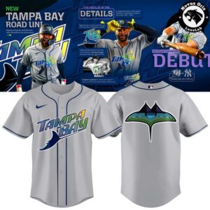 Tampa Bay Rays 2026 MLB Road Uniform Custom Gray Baseball Jersey 2