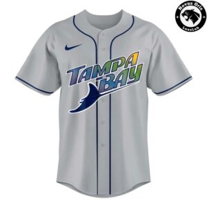 Tampa Bay Rays 2026 MLB Road Uniform Custom Gray Baseball Jersey 3