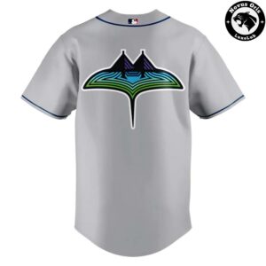 Tampa Bay Rays 2026 MLB Road Uniform Custom Gray Baseball Jersey 5