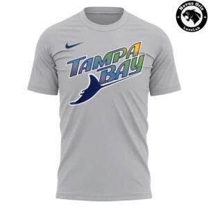 Tampa Bay Rays 2026 MLB Road Uniform Gray Graphic T Shirt 3