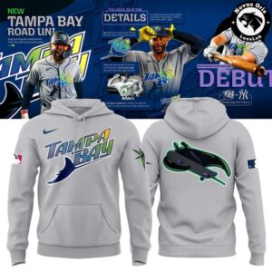 Tampa Bay Rays 2026 MLB Road Uniform Gray Pullover Hoodie 2