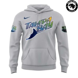 Tampa Bay Rays 2026 MLB Road Uniform Gray Pullover Hoodie 3