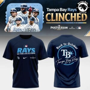 Tampa Bay Rays Postseason Clinched Win Our Way 2026 T Shirt 2