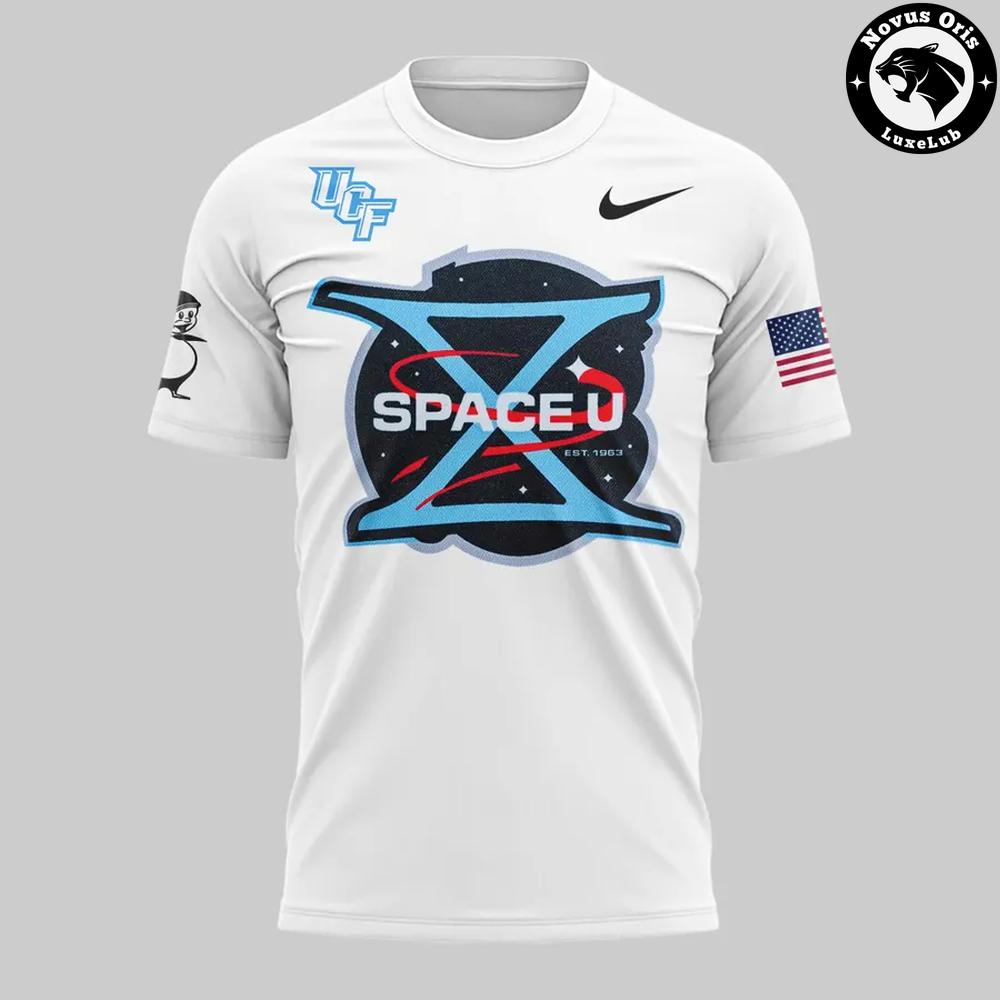 UCF Knights Property of SpaceU 2026 White Graphic T-Shirt UCF Knights Property of SpaceU 2026 White Graphic T-Shirt
