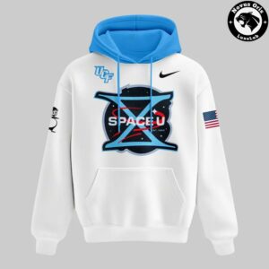 UCF Knights Property of SpaceU 2026 White Pullover Hoodie 2