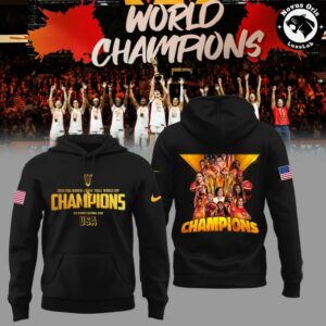 USA Womens Basketball 2026 FIBA World Champions 12x Berlin Victory Hoodie 5