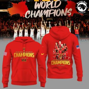 USA Womens Basketball 2026 FIBA World Champions 12x Berlin Victory Hoodie 8