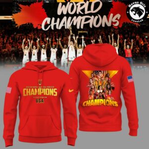 USA Womens Basketball 2026 FIBA World Champions 12x Berlin Victory Hoodie 9