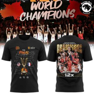 USA Women’s Basketball 2026 FIBA World Champions 12x Berlin Victory T-Shirt
