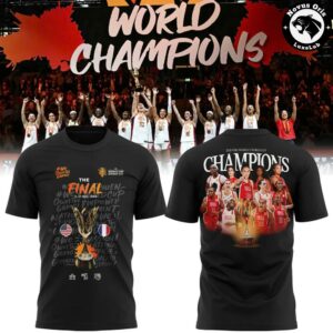 USA Womens Basketball 2026 FIBA World Champions 12x Berlin Victory T Shirt 3