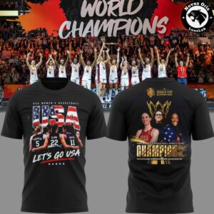 USA Womens Basketball 2026 FIBA World Champions 12x Berlin Victory T Shirt 6