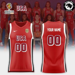 USA Women’s Basketball 2026 FIBA World Cup Custom Basketball Jersey