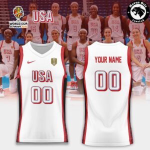 USA Womens Basketball 2026 FIBA World Cup Custom Basketball Jersey 2