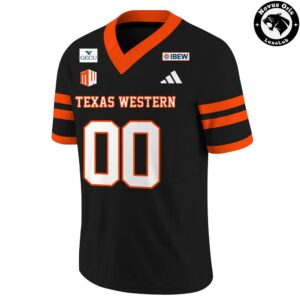 UTEP Miners Texas Western 2026 Blackout Custom Football Jersey 2