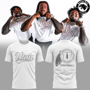 Utah Utes Football White Out 2026 White Graphic T-Shirt