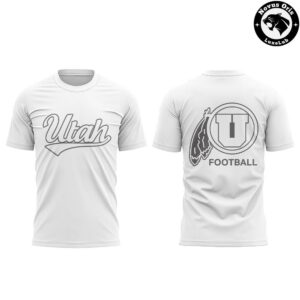 Utah Utes Football White Out 2026 White Graphic T Shirt 2