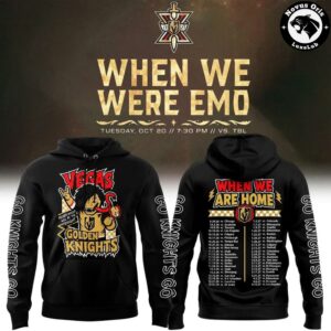 Vegas Golden Knights When We Were Emo Black Pullover Hoodie 1
