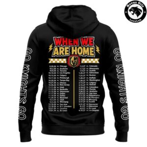 Vegas Golden Knights When We Were Emo Black Pullover Hoodie 3