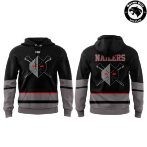 Wheeling Nailers ECHL Ice Hockey Mask Alternate 2026 Hoodie 2