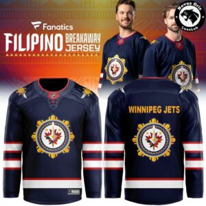 Winnipeg Jets Filipino Heritage Breakaway Navy Hockey Jersey