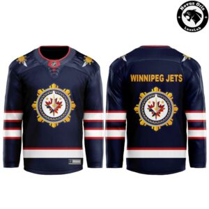 Winnipeg Jets Filipino Heritage Breakaway Navy Hockey Jersey 2