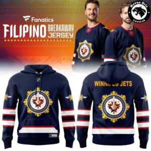 Winnipeg Jets Filipino Heritage Breakaway Navy Pullover Hoodie