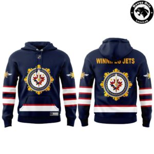 Winnipeg Jets Filipino Heritage Breakaway Navy Pullover Hoodie 2