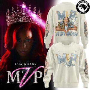 A’ja Wilson 22 Las Vegas Aces WNBA MVP Commemorative 2026 Sweatshirt