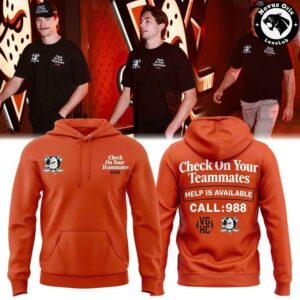 Anaheim Ducks Check On Your Teammates Hoodie 2
