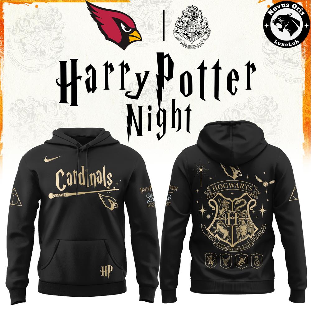 Arizona Cardinals x Harry Potter Night 2026 Pullover Hoodie Arizona Cardinals x Harry Potter Night 2026 Pullover Hoodie