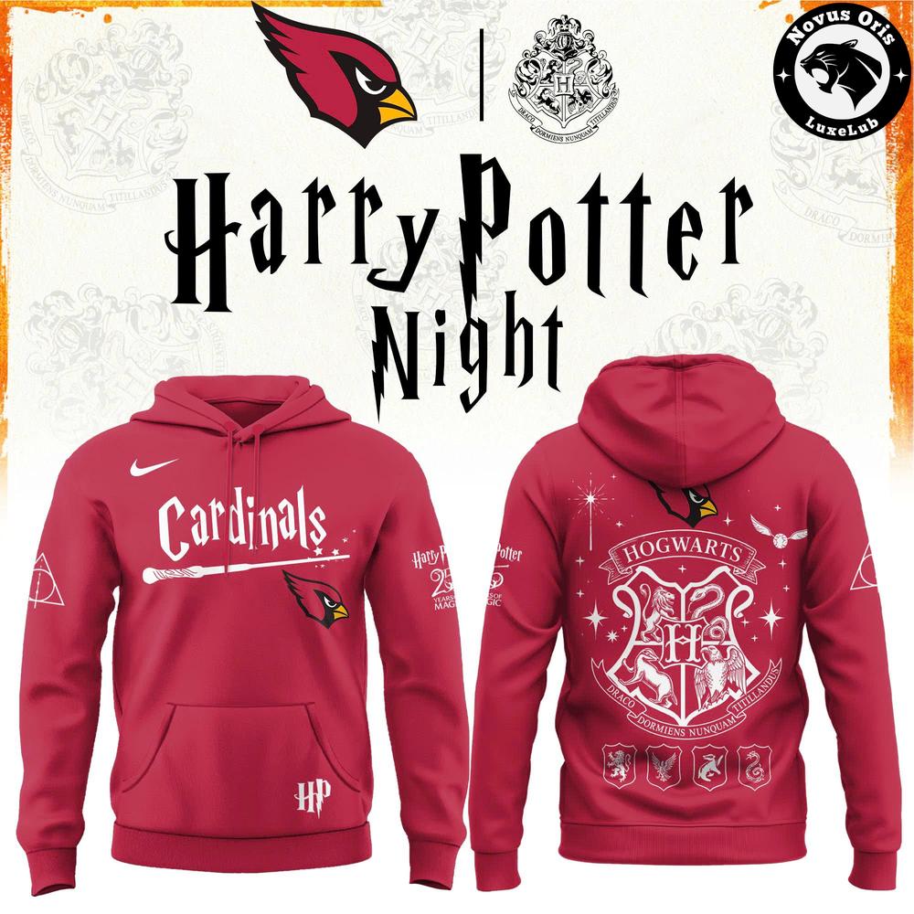 Arizona Cardinals x Harry Potter Night 2026 Pullover Hoodie Arizona Cardinals x Harry Potter Night 2026 Pullover Hoodie