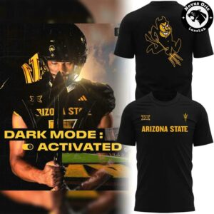 Arizona State Sun Devils Dark Mode 2026 Black T-Shirt