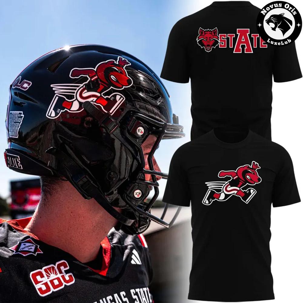 Arkansas State Red Wolves Uniform 2026 Black T-Shirt Arkansas State Red Wolves Uniform 2026 Black T-Shirt