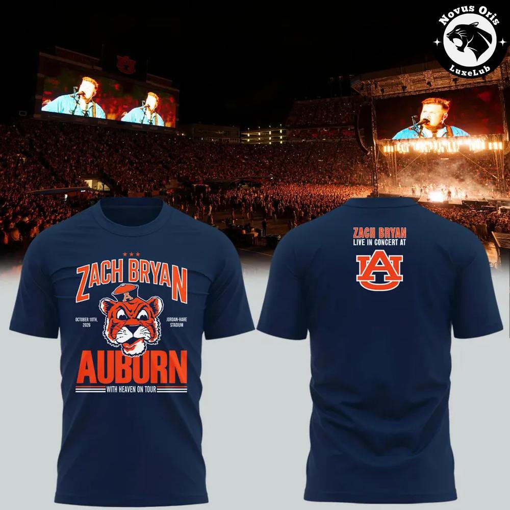 Auburn Tigers x Zach Bryan Tour 2026 T-Shirt Auburn Tigers x Zach Bryan Tour 2026 T-Shirt