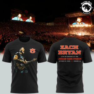 Auburn Tigers x Zach Bryan Tour 2026 T Shirt 2