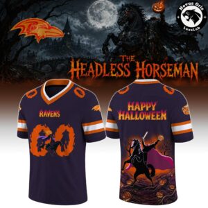 Baltimore Ravens Headless Horseman Halloween 2026 Custom Football Jersey