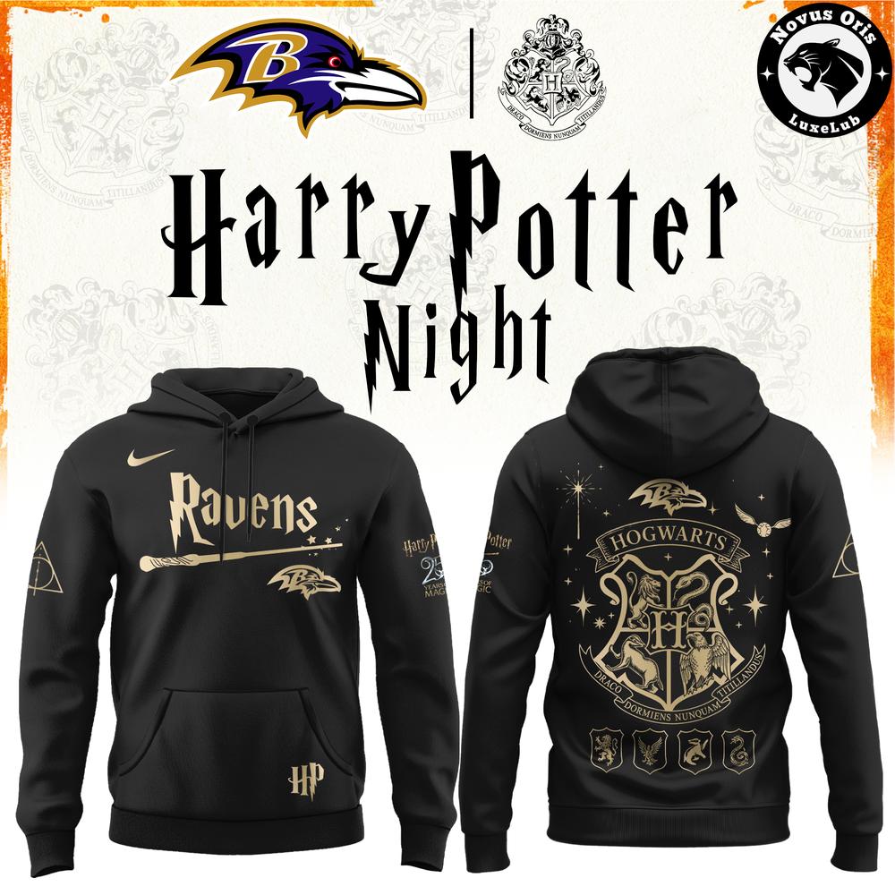 Baltimore Ravens x Harry Potter Night 2026 Pullover Hoodie Baltimore Ravens x Harry Potter Night 2026 Pullover Hoodie
