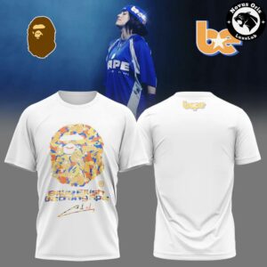 Billie Eilish x Bape 2026 Black Graphic T shirt 3