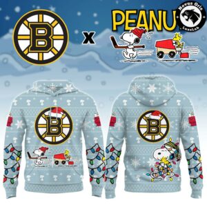 Boston Bruins x Peanuts Christmas 2026 Hoodie 2