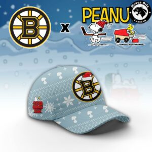 Boston Bruins x Peanuts Christmas 2026 Hoodie 3