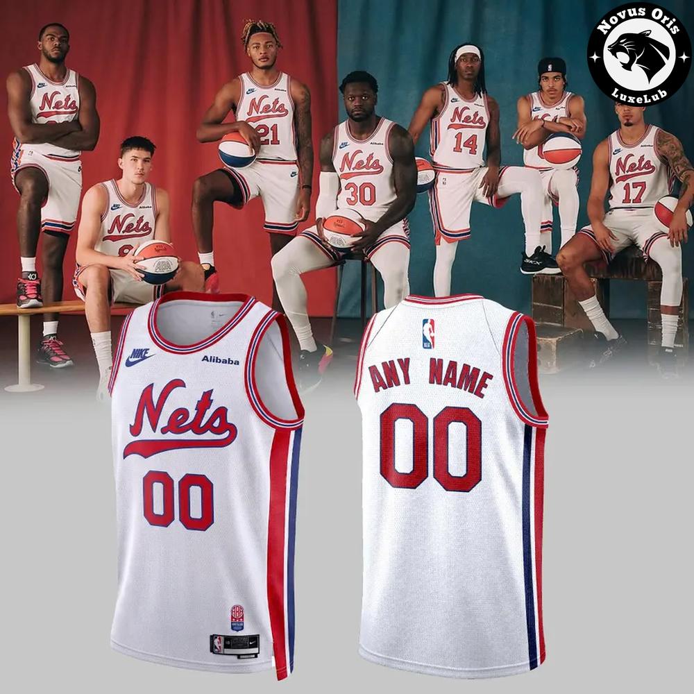 Brooklyn Nets Classic Edition 2026 White Custom Jersey Brooklyn Nets Classic Edition 2026 White Custom Jersey