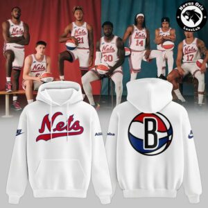 Brooklyn Nets Retro ABA 2026 White Hoodie