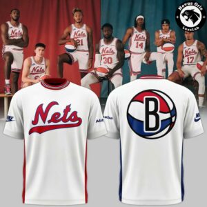 Brooklyn Nets Retro ABA 2026 White T-Shirt