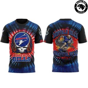 Buffalo Bills x Grateful Dead Skeletons 2026 T Shirt 2