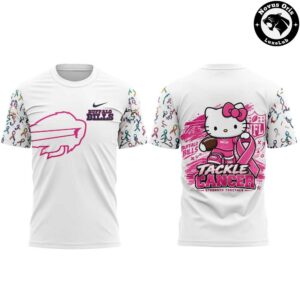 Buffalo Bills x Hello Kitty Crucial Catch 2026 T Shirt 2